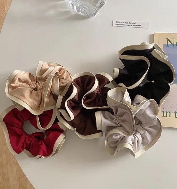 Chouchou en satin de style coréen pour femmes et filles, accessoires pour cheveux