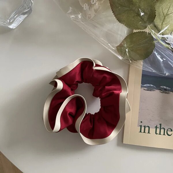 Chouchou en satin de style coréen pour femmes et filles, accessoires pour cheveux