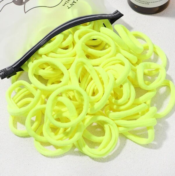 chouchou cheveux Artificiel astiques à cheveux de couleurs mélangées pour femmes et filles