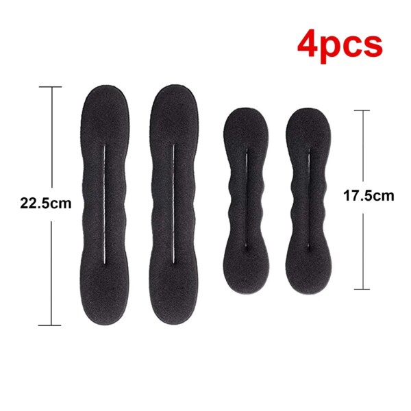 30509-70053b.jpg Outil de coiffure en éponge avec boucle en plastique, chouchou pour cheveux bouclés, bande de sauna