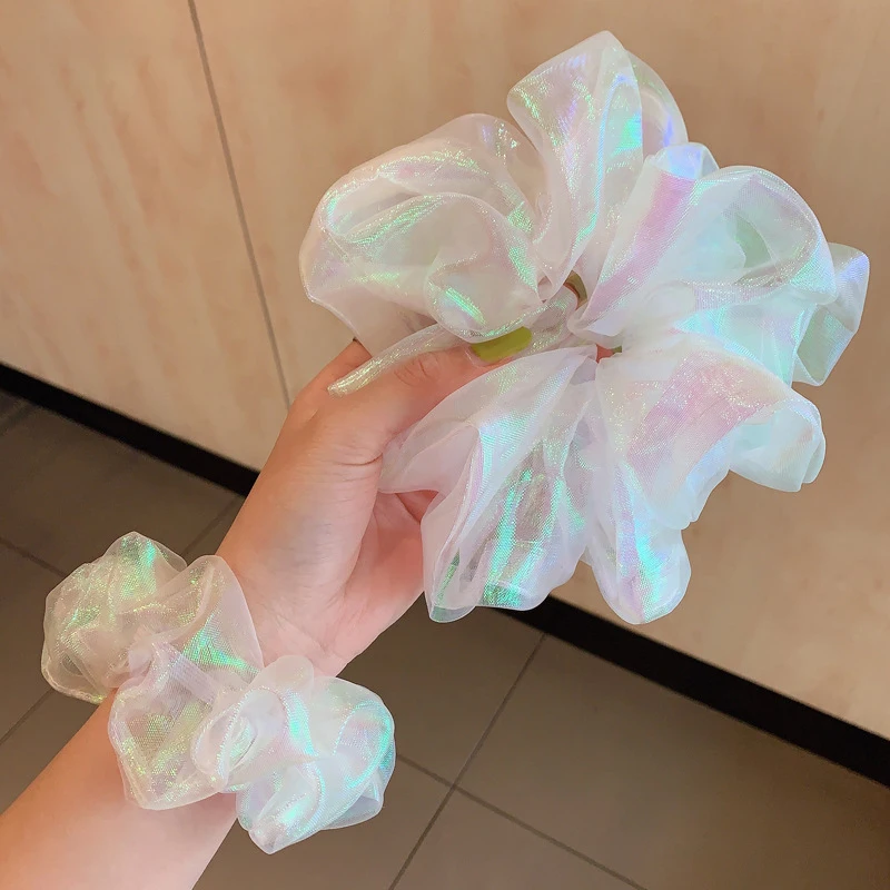 Chouchou Organza Élégant – Volume Léger & Style Co