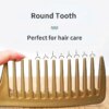 Peigne à Dents Larges, Degré de Chaleur, Brosse à Cheveux de Coiffure, Plastique Durable