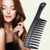 Peigne à Dents Larges, Degré de Chaleur, Brosse à Cheveux de Coiffure, Plastique Durable