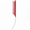 Peigne à queue pointue antistatique professionnel, brosse de embaupour cheveux