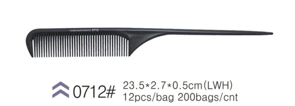 30884-99e6ba.jpg Peigne à queue de rat Peigne à queue en plastique antistatique et résistant à la chaleur