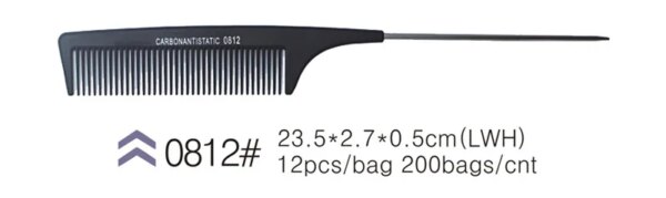 Peigne à queue de rat Peigne à queue en plastique antistatique et résistant à la chaleur