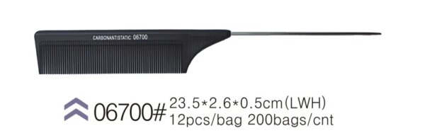 Peigne à queue de rat Peigne à queue en plastique antistatique et résistant à la chaleur