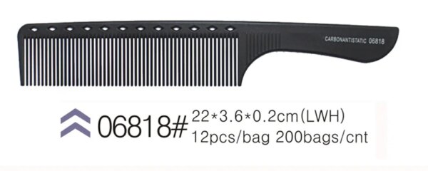 Peigne à queue de rat Peigne à queue en plastique antistatique et résistant à la chaleur