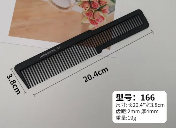 30945-47a865.jpg Peigne de barbier en plastique noir pour hommes et femmes, coupe de cheveux épaissie