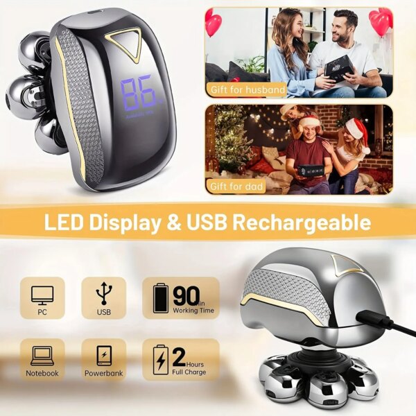 tondeuse a cheveux pour professionnel Sans fil de charge du rasoir rasoir électrique pour homme