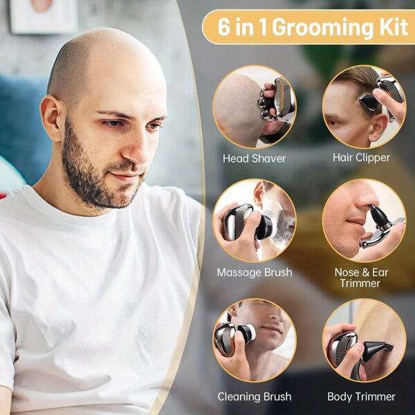 tondeuse a cheveux pour professionnel Sans fil de charge du rasoir rasoir électrique pour homme