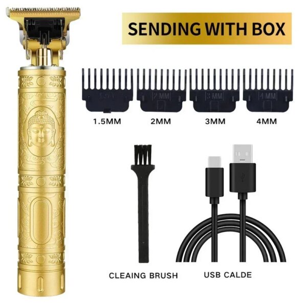 Tondeuse à Cheveux Électrique Sans Fil T9 – Rasoir Barbier