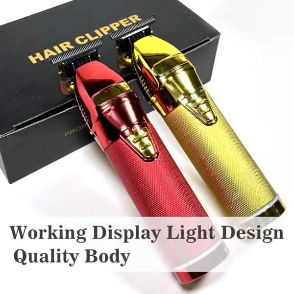 Tondeuse à cheveux aste sans fil professionnelle pour hommes, coupe de cheveux, machine injuste, tondeuse à barbe, barbier