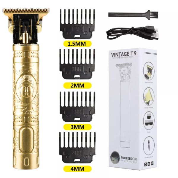 Tondeuse à Cheveux et Barbe Professionnelle T9 – Rasoir Électrique