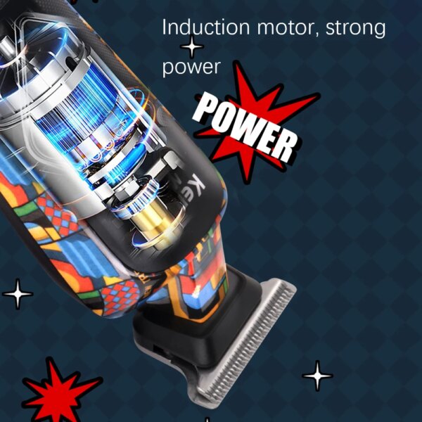 Kemei Tondeuse à cheveux pour hommes tondeuse à barbe professionnelle rasoir électrique