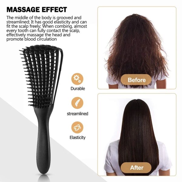 31781-ea340c.jpg Brosse démêlante multifonctionnelle pour femmes et enfants, peigne de Massage du cuir chevelu
