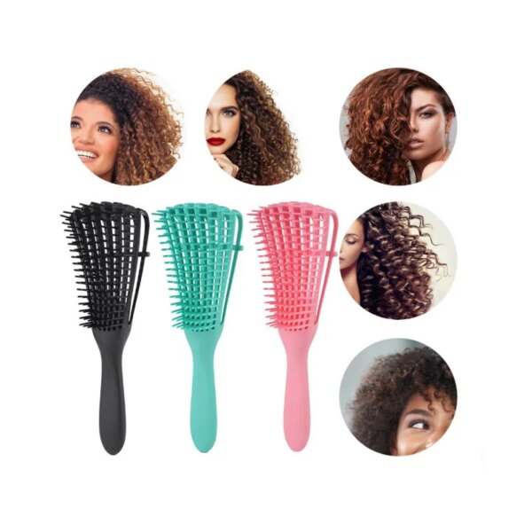31796-de251e.jpg Brosse à cheveux démêlante pour femmes, peigne de Massage du cuir chevelu, pour coiffer les cheveux bouclés