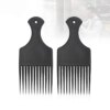 Brosse à dents larges, peigne, fourchette, brosse à cheveux, peigne en plastique pour cheveux bouclés Afro