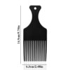 Brosse à dents larges, peigne, fourchette, brosse à cheveux, peigne en plastique pour cheveux bouclés Afro