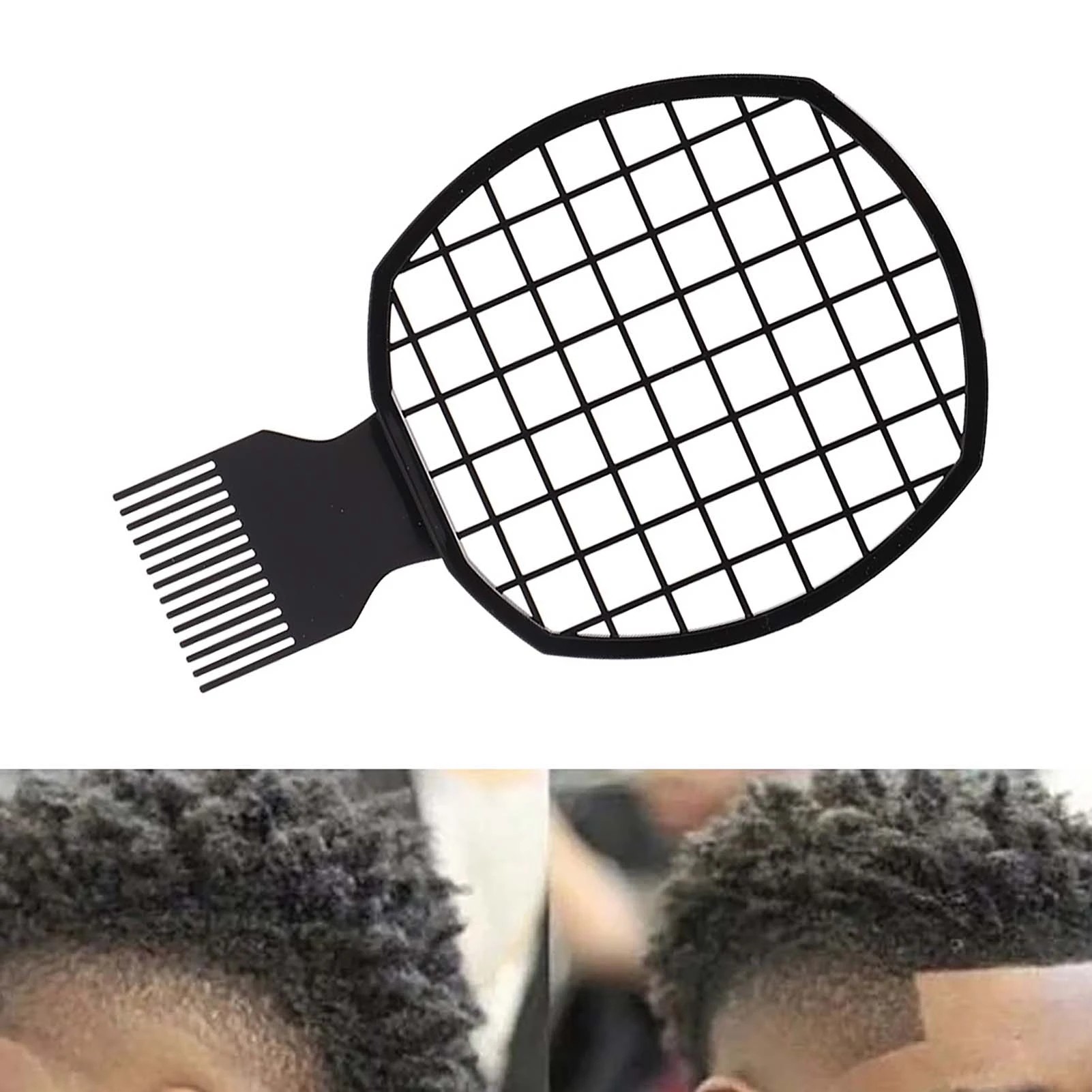Peigne à cheveux Afro bouclés pour hommes, Design 