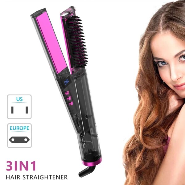32237-c13d52.jpg Brosse à lisser ionique 2 en 1, fer plat, peigne, support de salon