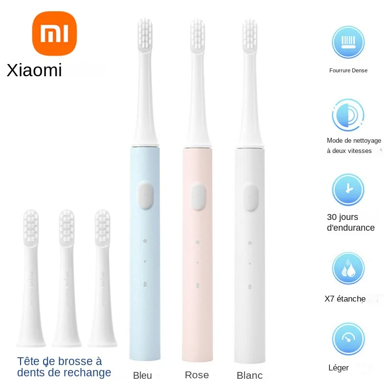 Brosse à dents électrique sonique Xiaomi Mijia T100 – USB, étanche IPX