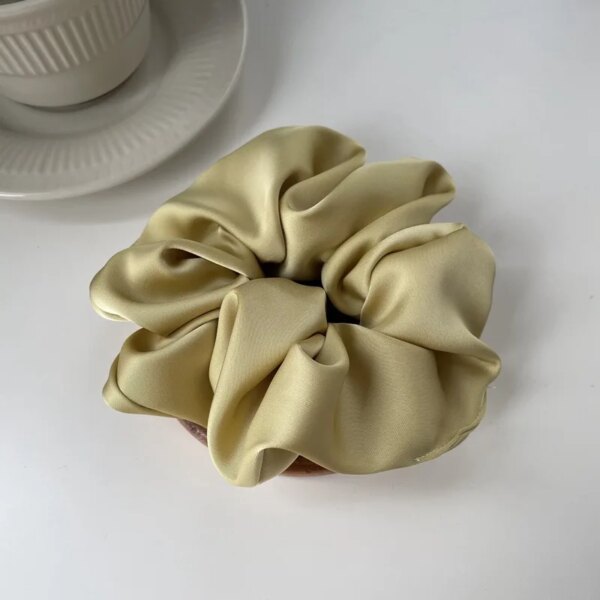 Chouchou pour cheveux en satin pour femmes élégantes, bandes de sauna