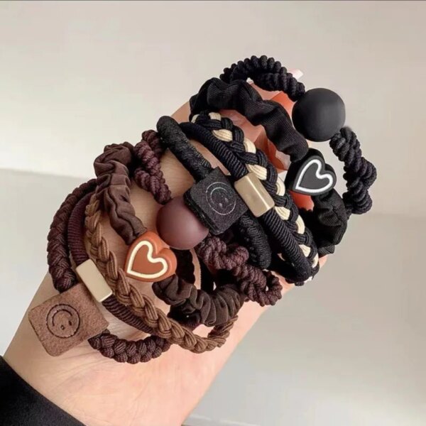 Chouchous femme colorés pour filles et femmes, bandes de cheveux élastiques, accessoires pour cheveux