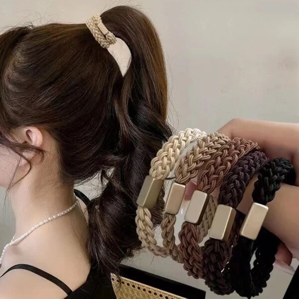 Chouchous femme colorés pour filles et femmes, bandes de cheveux élastiques, accessoires pour cheveux