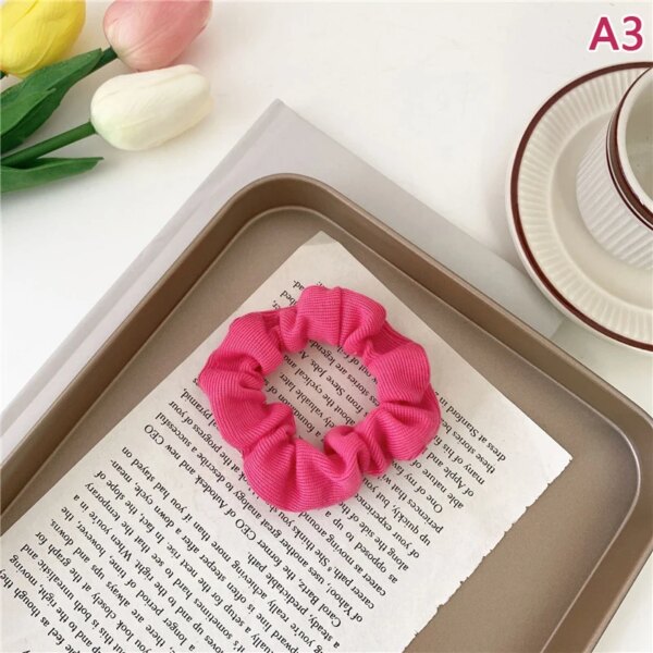 32578-539281.jpg Chouchous cheveux artificiel astique Rose pour Femme et Fille, 1 Pièce