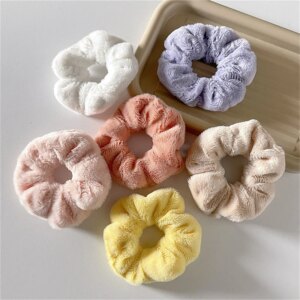32592-a97826.jpg Chouchous cheveux doux et chauds pour femme et fille, élastique en peluche