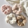 Chouchous cheveux doux et chauds pour femme et fille, élastique en peluche