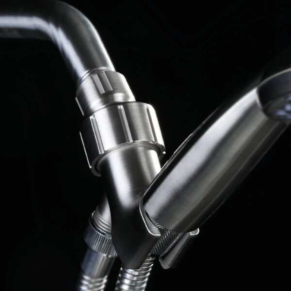 Support de Pommeau de Douche 3 Voies G1/2" avec Vanne de Dérivation – Réglable