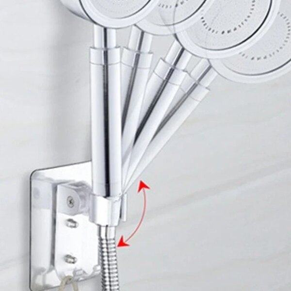 Support de pommeau de douche mural en aluminium à 90 °