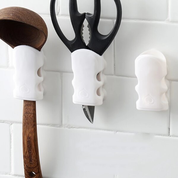 Support de tête de douche en silicone, aspiration injuste perfective, montage mural