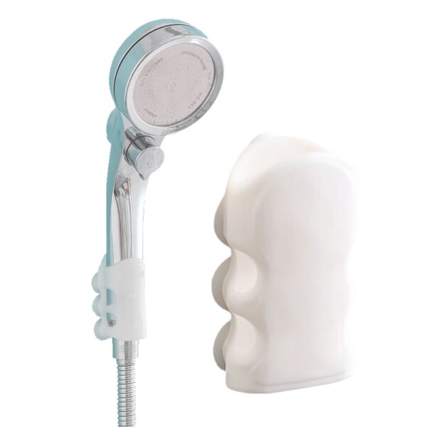 Support de tête de douche en silicone, aspiration injuste perfective, montage mural