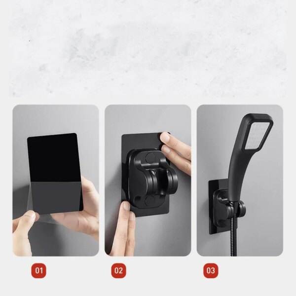 32939-9d463b.jpg Support de pommeau de douche réglable à ventouse, support de buse