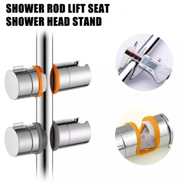 Support de pommeau de douche réglable avec pince, rail de pommeau de douche
