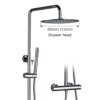 Système de Douche Thermostatique Mural avec Pommeau de Pluie – Ensemble Complet
