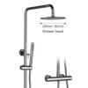 Système de Douche Thermostatique Mural avec Pommeau de Pluie – Ensemble Complet
