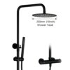 32988-66888d.jpg Système de Douche Thermostatique Mural avec Pommeau de Pluie – Ensemble Complet