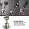 Support mural de pommeau de douche en acier inoxydable, vis