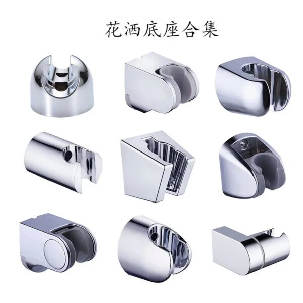 33189-90d26f.jpg Support de pomme de douche mural en ABS, 1 pièce, montage d'invite