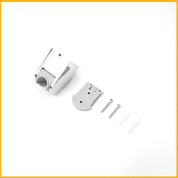 Support mural de douche ABS réglable, base de partenaires chromés, accessoires pour la maison