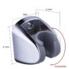 Support de douche réglable en ABS, fixation murale, base d'arrosage