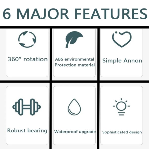 Support de Pomme de Douche Réglable à 360 °, Rail de Bain, Solide au Mur