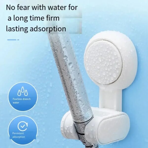 Support de Pommeau de Douche à Ventouse Sous Vide 360° – Fixation
