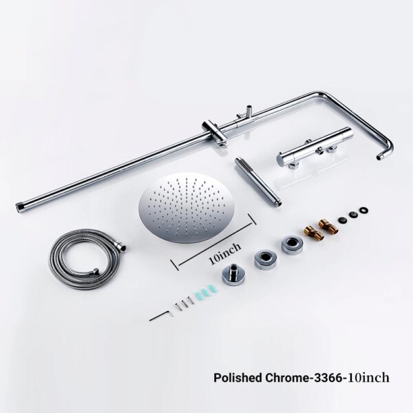 Ensemble de Douche Thermostatique Complet – Mitigeur Mural