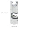 Support de pommeau de douche réglable, support rapide universel, ABS chromé
