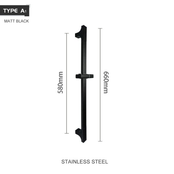 Barre de douche coulissante réglable – Acier inoxydable SUS304